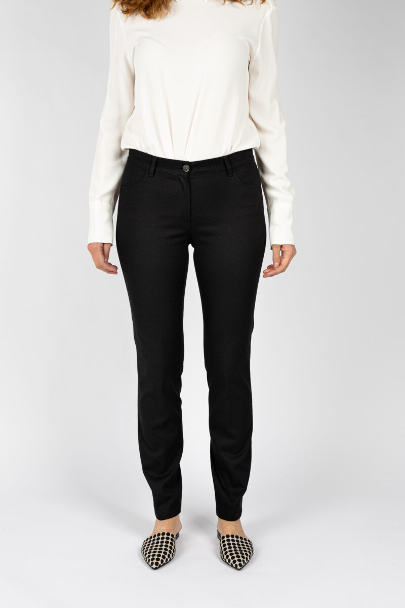Pantaloni modello Jeans gamba regolare colore nero da donna P19630T57 - 1